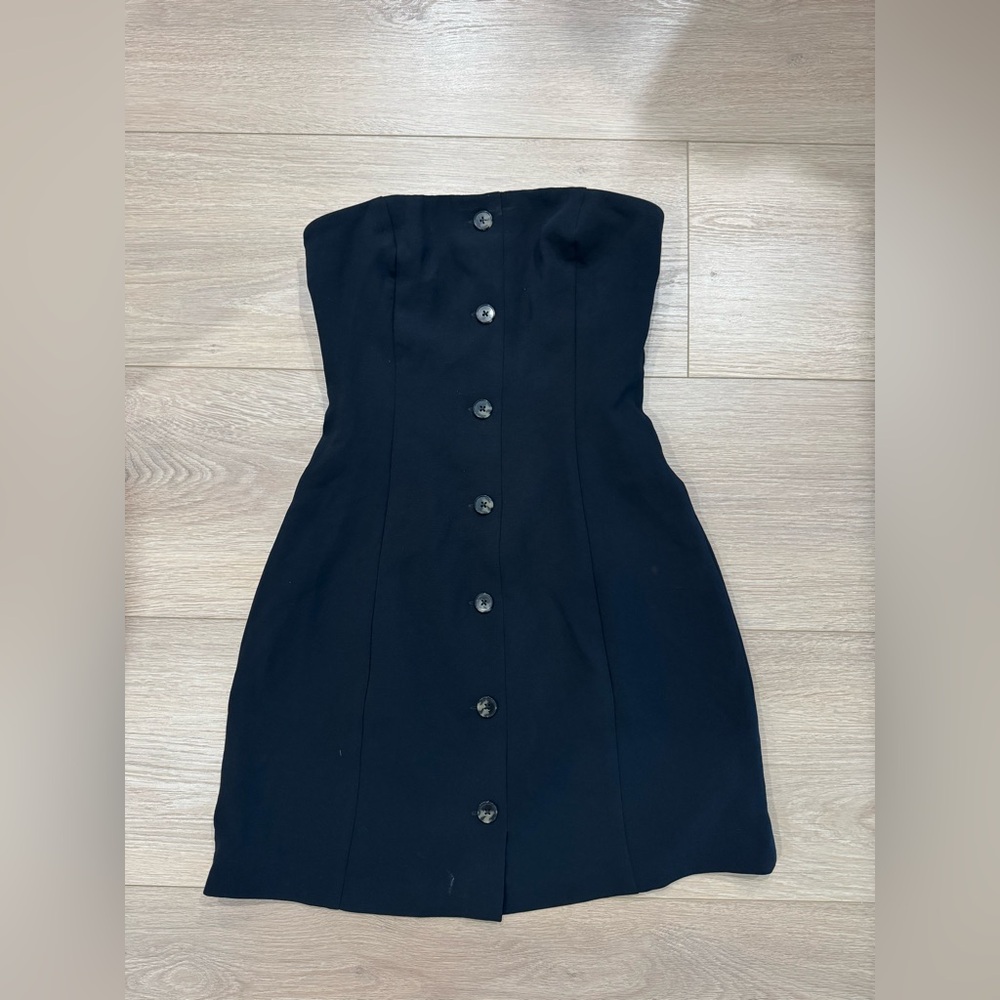 Wilfred crepe Strapless Dress